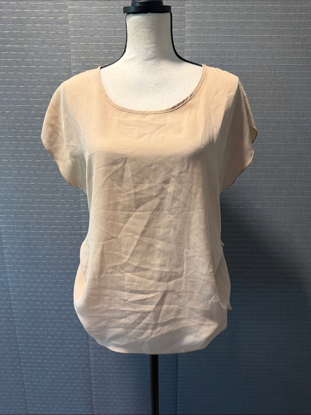 Michelle USA Ruched Side Short Sleeve Blouse
